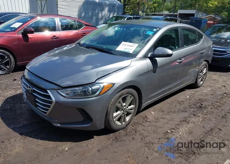 2018 Hyundai Elantra Sel z USA, uszkodzony, nr VIN 5NPD84LF7JH343930